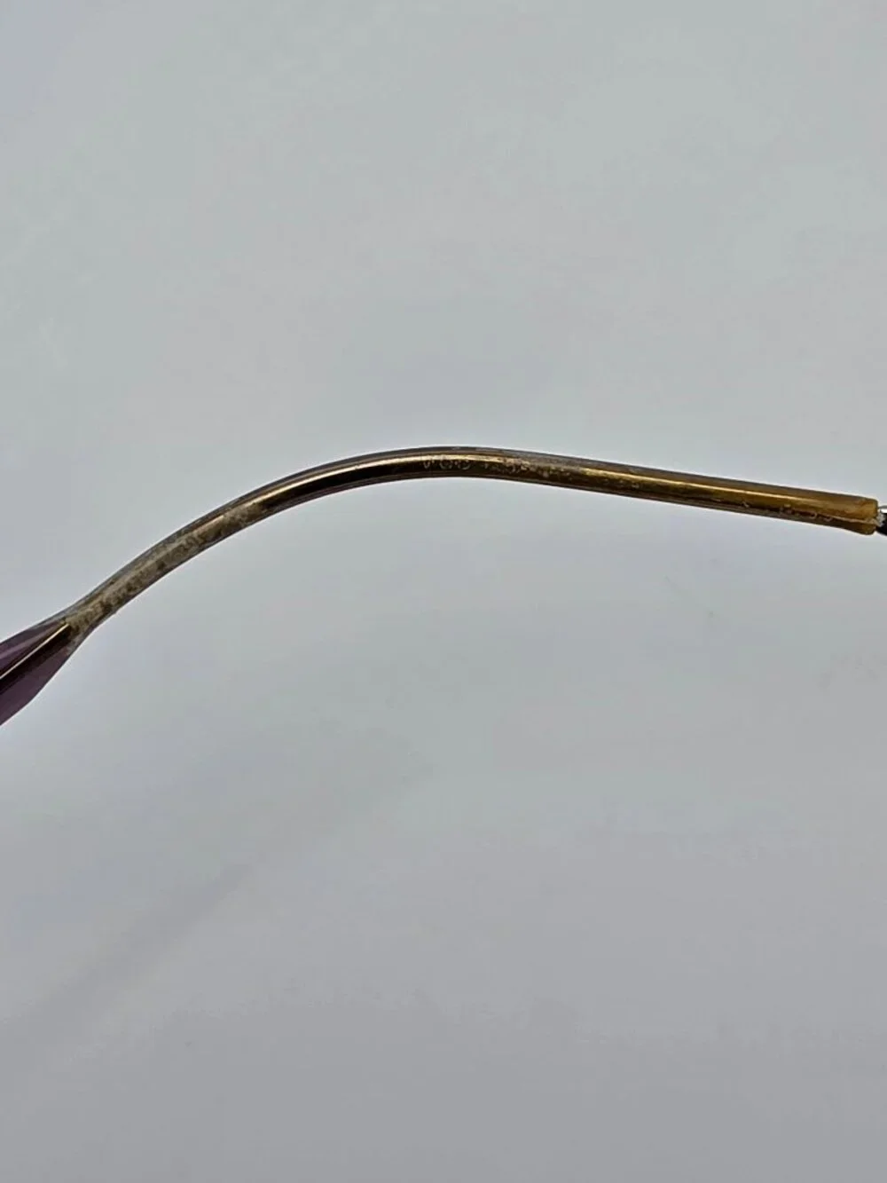 Versace Mod. Purple Fade Silver Rhinestone Petite Eyeglasses Frame w/ Case Italy